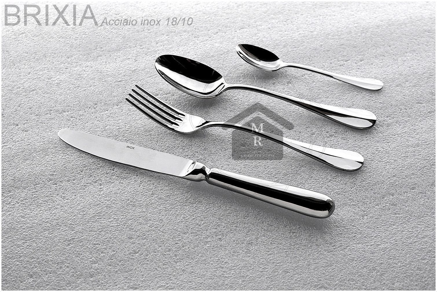 12 persone con coltello da bistecca Set di 75 pezzi in acciaio inox BRA Torino 